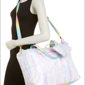 Luv Betsey Johnson Set weekend rainbow bag…